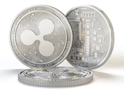 Set of 12 TOP Crypto Coins 3D model