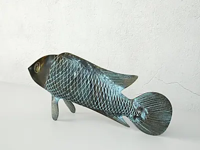 Asian Koi Sculpture 3D model