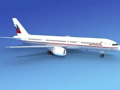 Boeing 757-200 Nationair 3D model
