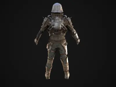 Skull armor 1 Low-poly 3D model