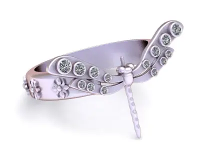 dragonfly ring 3D print model