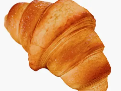 Realistic Butter Croissant 3D model