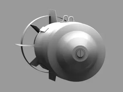 fab 500 bomb Low-poly 3D model