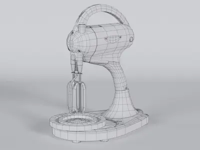 Old Mixer Low-poly 3D model