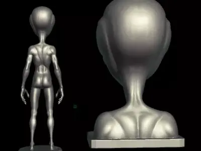 Alien from movie Intruders 3D print model