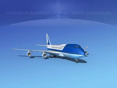 Boeing 747-8I Jumbo Jet USA 3D model