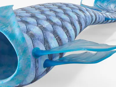 Mermaid Tail Blue 3D model