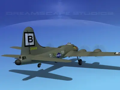 Boeing B-17F Flying Fortress HP V01 3D model