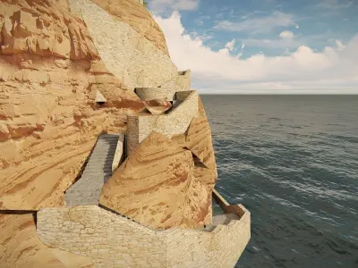 Island Citadel 3D model