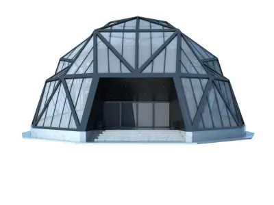 Modern Futuristic Building 3D model