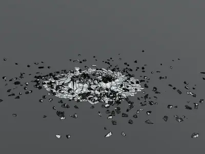 Ground Crack Round 01 3D model