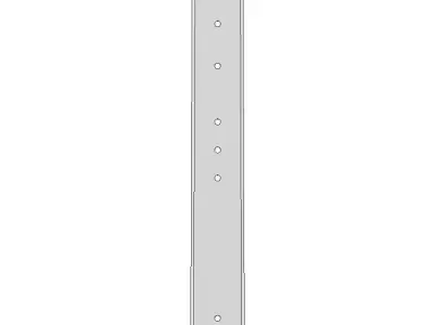 Electric pole 12 m 3D model