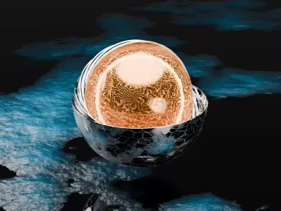 Futuristic Kinetic Energy Sphere 3D model