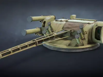 BM-3 Shturm Ukrainian Fighting Module Low-poly 3D model