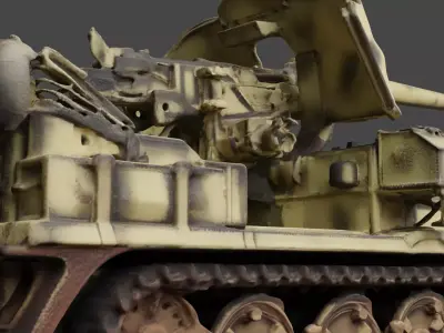 SdKfz 10 5cm Pak 3D print model