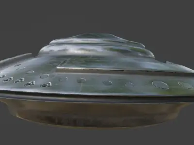 UFO Spaceship Low-poly 3D model