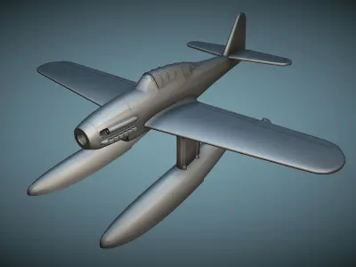 Aichi M6A1 Seiran - 3D Printable Model 3D print model