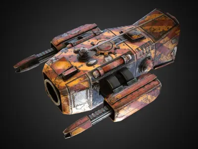 Sci-fi Drone MD-01 Low-poly 3D model