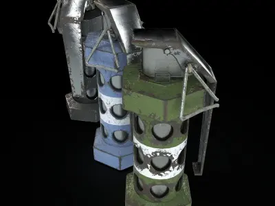 Falsh Grenade Free Free low-poly 3D model