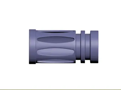Compensators for rifle fits a15 Low-poly 3D model