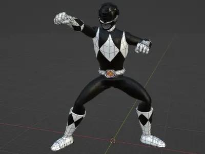 Black Ranger - Power Ranger 3D model