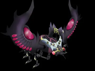 Number 3 Cicada King Low-poly 3D model