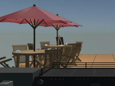 Cafe shop 2312 3D model