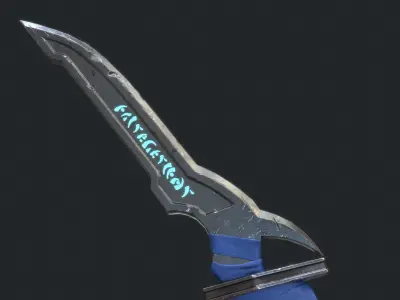 Fantasy Stylish- Dagger of Faith Low-poly 3D model