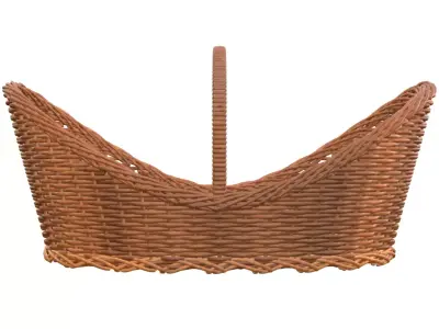 IRA Roti Serving Flower Fruit Vegetable basket Low-poly 3D model