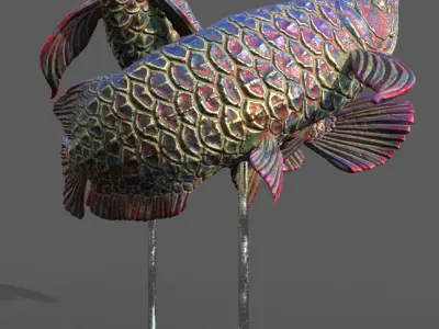 Arowana Sculpture 3D model