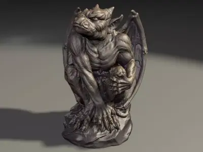 Gargoyle Monster Halloween 3D print model