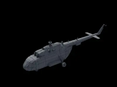 Mi17 Hip Helicopter 3D model
