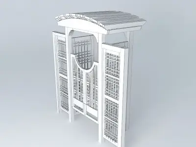 Arbor and Fence Improved Top Free 3D model