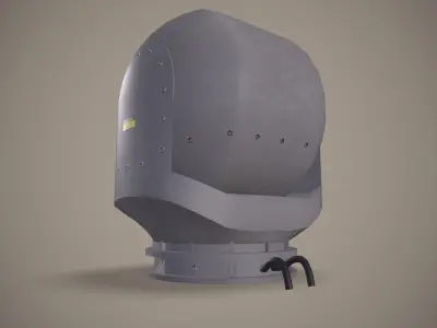 Aircraft FLIR Camera AAS-44 Low-poly 3D model