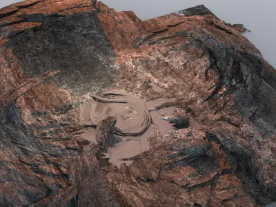 Alien desert Empress ruins 8 3D model