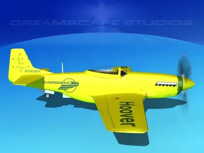 P-51 Mustang Sport Bob Hoover 3D model