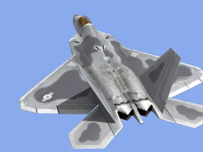 Like Real F 22 Raptor 3d model 3D model