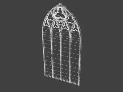 Gothic Window 3D model