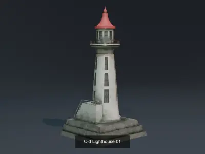Lighthouse Packs Low Poly 3D Model 3D Model Collection