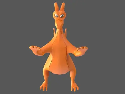 Cartoon Dragon V1 3D model