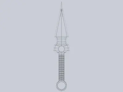 Kunai Low-poly 3D model