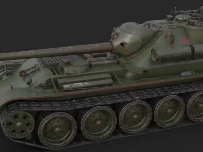 Tank Uralmash SU 101 Mental ray 3D model