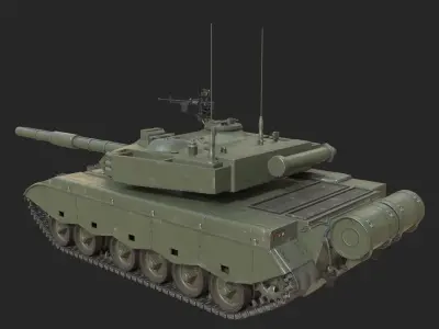 4 coatings of PLA Army ZTZ96A ZTZ-96A Main Battle Tank MBT Low-poly 3D model
