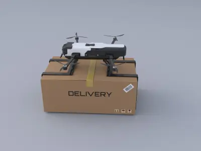 Delivery Drone 3D model