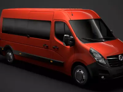 Vauxhall Movano L3H2 Minibus 2020 3D model