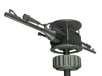 Automatic turret 3D model