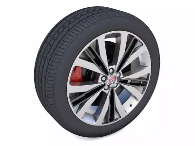 JaguarF Pace Rim 3D Model Low-poly 3D model