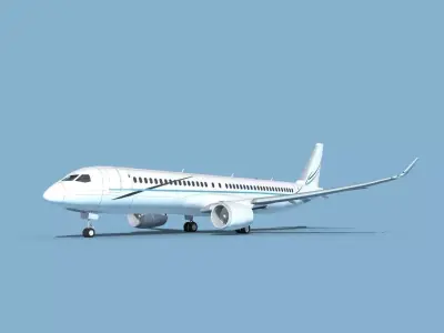 Airbus A220-300 Corporate 3 3D model
