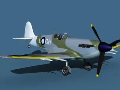 Supermarine Spitfire Mk5C V08 RAAF 3D model