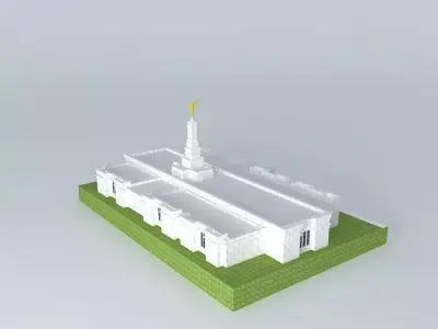 LDS Temple Palmyra New York Templo Mormon.77th operating temple Free 3D model
